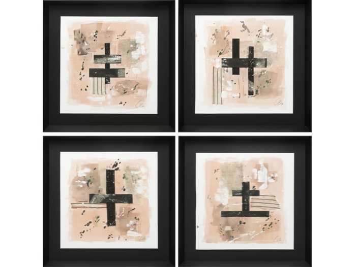 ORIENTAL I, II, III & IV - Paper Painting _ NOVOCUADRO ART COMPANY